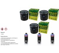3xMANN-FILTER FILTRE À HUILE-W 712/41 +3xLIQUI MOLY Pro-Line Nettoyage Moteur