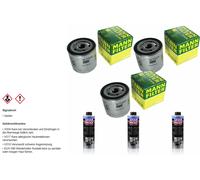 3xMANN-FILTER FILTRE À HUILE-W 712/95 +3xLIQUI MOLY Pro-Line Nettoyage Moteur