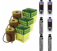 3xMANN-FILTER Ölfilter-hu 821 X + 3xLiqui Moly / 3x Cera Tec