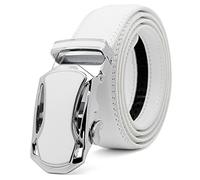 3ZHIYI Ceinture Hommes Réglable à Cliquet Boucle Automatique en Cuir 120CM (taille d'ajustement 37"-43")