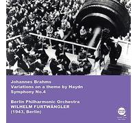 ブラームス : ハイドンの主題による変奏曲＆交響曲第4番 / ベルリン・フィルハーモニー管弦楽団、ヴィルヘルム・フルトヴェングラー (Brahms : Variations on a theme by Haydn & SymphonyNo.4 / Berlin Philharmonic Orchestra, Wilhelm Furtwängler) [CD] [日本語帯・解説付] [国内プレス]
