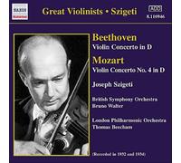 モーツァルト:ヴァイオリン協奏曲第4番/ベートーヴェン:ヴァイオリン協奏曲 Op. 61(シゲティ)(1932, 1934)