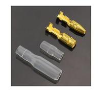 4.0 bullet terminal car electrical wire connector diameter 4mm pin set 50sets=200pcs Female + Male + Case Cold press terminal NWPNLXEA(100Sets 400pcs)