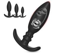 4.0 Plugs Anals Plug Anal Toys Anals,Butt Plug avec Perles Anales Internes & Ancre Extra Large,Gode Anale Plug Anale,Plug Anale,Extenseur Femme,Gode Anal Godemichets (SML)