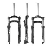 4.0 Tire Fat Bike Fourche À Suspension De Montagne 20 26 Pouces Snow Beach Électrique Bike Fourches De Mécanique Ressort 1-1/8" Fourche Avant VTT Frein À Disque 100/110mm Voyage 9*135mm QR(20")