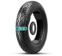 4.00-12 Pneu 6 PR 70J 280kPa CHARGE MAX 738 lbs avec chambre à air Pneu scooter Résistant aux crevaisons Antidérapant Profil profond Tondeuse Remorque(TIRA AND TUBE)