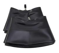 4.00-16 4.60-16 Tube Compatible with 110/90-16 Inner Tube with Straight Valve Stem, Heavy Duty 110 90 16 Replacement Inner Tubes, Black(2pcs)