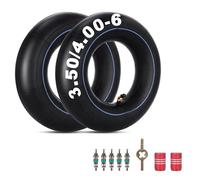 4.00-6 4.10/3.50-6 Chambre à Air Valve Coudée TR87 Remplacement pour Go Kart Brouette ATV Tondeuse à Gazon Camion à Main Souffleuses à Neige Gorilla Cart 2 Pack
