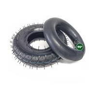 4.00-6 Pneu Gonflable avec Chambre à Air Anti-perforation, 400x6 Bande de Roulement Antidérapante, Compatible avec Chariot de Jardin, Chariot à Main, Tondeuse, Diamètre 13 Pouces(B)