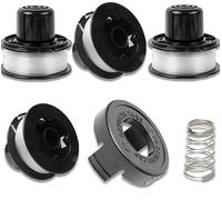 4+1+1 PCS Bobines de Fil Bobine,Capuchon de Bobine Tondeuse,Capuchon de Tondeuse à Gazon Bobine de Remplacement,Compatible avec Black + DEC tondeuse gl250, gl310, gl360