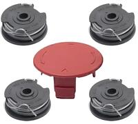 4+1 Bobines de Fil de Rechange,Bobine Fil Coupe Bordure,Bobine Filetée de Rechange pour Tondeuse à Gazon,Compatible avec Bosch Trimmer ART 24, 27, 30 and ART 30-36 LI, Interchangeable avec F016800351