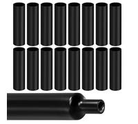 4:1 Gaine Termorétractable,Gaine Retractable pour Fil Electrique,Manchon Thermoretractable,Tube Thermorétractables avec Adhésif,pour Fil Electrique,Câbles,12.5cm*16pcs,2m de Longueur(Ø8mm,Noir)