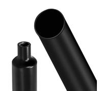 4:1 Gaine Termorétractable,Gaine Retractable pour Fil Electrique,Manchon Thermoretractable,Tube Thermorétractables avec Adhésif,pour Fil Electrique,Câbles Isolants,2m de Longueur(Ø12mm,Noir)