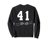 4 1 Meme Funny Four One Saying Hands Lt Sweatshirt