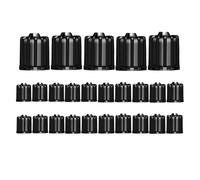 4/10/25/50Pcs Tire Valve Stem Caps, with O Rubber Ring, Tyre Stem Covers Cars SUVs Bike Bicycle Trucks Motorcycles(Black-25Pcs)