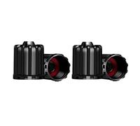 4/10/25/50Pcs Tire Valve Stem Caps, with O Rubber Ring, Tyre Stem Covers Cars SUVs Bike Bicycle Trucks Motorcycles(Black-4Pcs)