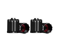 4/10/25/50Pcs Tire Valve Stem Caps, with O Rubber Ring, Tyre Stem Covers Compatible with Cars SUVs Bike Bicycle Trucks Motorcycles(Black-4Pcs)