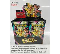 4/10/36 Packs Pokémon TCG anglais : Mega Evolution Perfect order Phantasmal Flames Ascended Heroes Booster Box Cartes Pokémon PHA 1 BOX