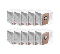 4/10 sacs à poussière en tissu non tissé, compatibles avec l'aspirateur robot Vexilar W11, accessoires jetables for appareils de nettoyage ménagers, haute capacité et étanches à la poussière(10 Pack)
