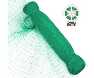 4×10m Filet Anti Oiseaux Kit, Filets pour Jardin avec 20m de Fil de Jardin, Filet Protection Fraisier à Mailles Fines Polyvalent pour Plantes, Graines d'herbe, Couvertures de Bassin (Vert)
