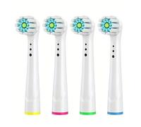 4/12/16/20 Pcs Replacement Toothbrush Heads Compatible with Oral-B Braun Professional Electric Toothbrush Heads Brush Heads(Coated Clean 4pcs)