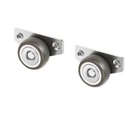 4/12 pièces roulettes pour meubles petites roues pivotantes pour montage latéral roues universelles montées latéralement roulettes silencieuses pour meubles en mouvement(12 PCs)