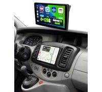 4+128G Autoradio pour Renault Trafic 2001-2010,Opel Vivaro,Nissan Primastar | Android 15 10" Incell Radio avec Wireless CarPlay Android Auto FM RDS Bluetooth Navigation GPS SWC USB WIFI Caméra Microphone