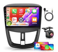 【4+128G】 Hodozzy Carplay Autoradio pour Peugeot 207 2005-2015, 10 Pouces Ecran in-Cell Android Autoradio avec Bluetooth 5.0/Android Auto/WiFi/GPS/RDS/FM/USB/DSP