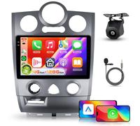 【4+128G】 Hodozzy Carplay Autoradio pour Renault Megane 2 2002-2008, 9 Pouces Ecran in-Cell Android Autoradio avec Bluetooth 5.0/Android Auto/WiFi/GPS/RDS/FM/USB/DSP+Caméra de Recul