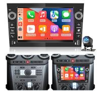4+128GB Autoradio Android pour Opel Corsa Astra Zafira Vivaro, CarPlay Android Auto sans Fil, Écran Tactile IPS, GPS WiFi USB Bluetooth, Plug & Play Radio + Caméra de recul