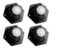4/12PCS Furniture Casters Wheels 200Kg Universal Wheel Rotation Self Adhesive For Trash Storage Box Small(Black nylon,4pcs)