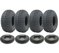 Parnells - 4 pcs Pneus de Remorque Tubeless, 145/70-6, Diamètre 355 mm, Largeur 140 mm, 165 kg - pour Remorque Quad, Atv, 50cc 90cc 110cc - Pneu 2 Plis P319 Wanda, E-Marked, Road Legal