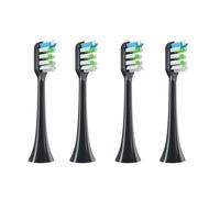 4-16Pcs Replacement Brush Heads，Compatible For SOOCAS X3/X3U/X5 Clean Soft Sonic Electric Toothbrush(4Black)