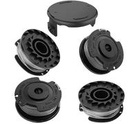 4+1PCS Bobine Fil Coupe Bordure,Bobine de Fil de Rechange,Lapuchons de Rechange,Compatible avec Bosch easygrasscut 23, 26,18,18-230 type 23/26 SL,18v-26,Universal GrassCut 18v-260
