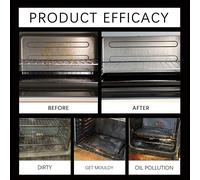 4/2/1 pièce [Nettoyant pour four professionnel amélioré] Spray dégraissant haute performance, élimine l'huile brûlée, la graisse et le carbone, formule en acier inoxydable, idéal pour la préparation d