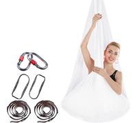 4 * 2,8 m Premium Aerial Nylon Equipment Aerial Yoga Hanging Mat Set Safe Deluxe Aerial Kit Antigravitation Yoga Swing