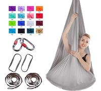 4 * 2,8 m Premium Aerial Nylon Equipment Aerial Yoga Hanging Mat Set Safe Deluxe Aerial Kit Antigravitation Yoga Swing