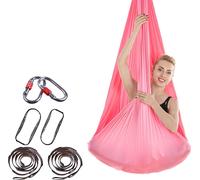 4 * 2,8 m Premium Aerial Nylon Equipment Aerial Yoga Hanging Mat Set Safe Deluxe Aerial Kit Antigravitation Yoga Swing