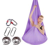 4 * 2,8 m Premium Aerial Nylon Equipment Aerial Yoga Hanging Mat Set Safe Deluxe Aerial Kit Antigravitation Yoga Swing
