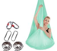 4 * 2,8 m Premium Aerial Nylon Equipment Aerial Yoga Hanging Mat Set Safe Deluxe Aerial Kit Antigravitation Yoga Swing
