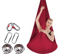 4 * 2,8 m Premium Aerial Nylon Equipment Aerial Yoga Hanging Mat Set Safe Deluxe Aerial Kit Antigravitation Yoga Swing