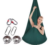4 * 2,8 m Premium Aerial Nylon Equipment Aerial Yoga Hanging Mat Set Safe Deluxe Aerial Kit Antigravitation Yoga Swing
