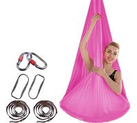 4 * 2,8 m Premium Aerial Nylon Equipment Aerial Yoga Hanging Mat Set Safe Deluxe Aerial Kit Antigravitation Yoga Swing