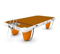 4 * 2, Trampoline/Dock Gonflable, Ponton Gonflable, Tapis d'eau Flottant pour île, Plateforme de pêche Flottante, Plateforme Flottante pour Yacht