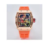 (4)2023 Top Luxury Richard Ceramic Smiley Trend 3 broches fonction automatique AAA quartz unisexe montre