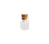 4-20ml Transparent Bouchon De Liège Mason Jar Message Fioles Bouteilles En Verre Bocaux Conteneurs Ornements De Décoration Populaire
