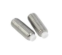 4-20pcs M2/M2.5/M3/M4/M5 Vis de butée à tête en plastique en acier inoxydable, M2x4mm