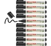 [4-21001] edding Lot de 10 Marqueurs Permanent 21 Ecoline noir 1,5-3 mm
