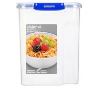 Sistema KLIP IT PLUS Récipient de conservation pour céréales | Récipient de conservation hermétique de 4,2 litres pour placard | Sans BPA [881450]