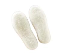 4/2Pcs Natural Sheepskin Wool Insoles for Shoes Men Winter Feet Warm Thicken Fluffy Fleece Women Snow Boots Shoe Pad(2 Pairs Insoles,EU41-42 (260mm))